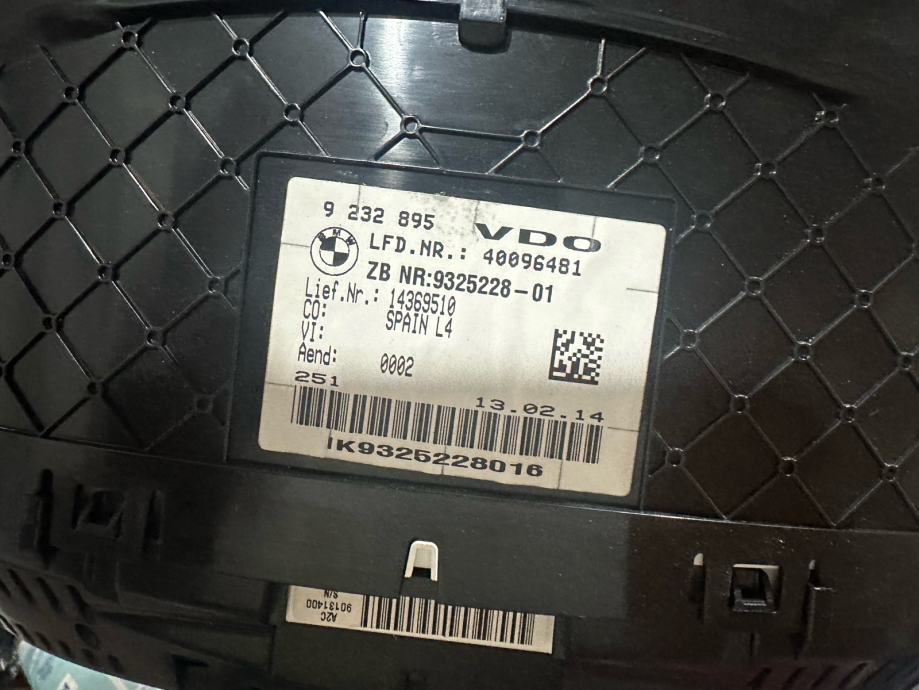 BMW F30 F31 F32 F36 instrument tabla