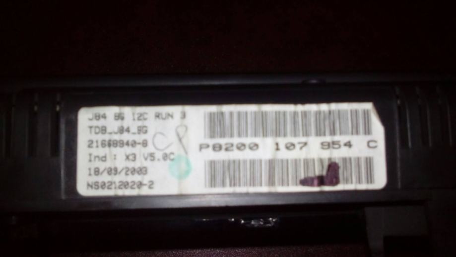 Instrument tabla Renault Scenic 2