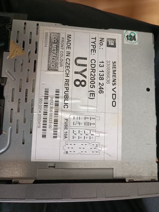OPEL CDR 2005 Auto radio