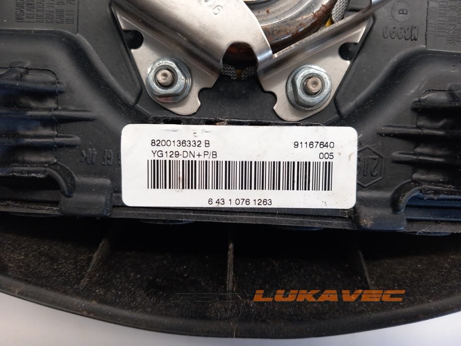 OPEL VIVARO A ZRAČNI JASTUK VOLANA AIR BAG 8200136332B 20012014