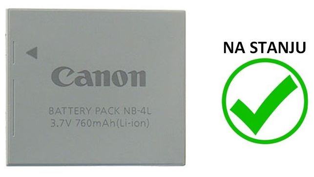 ⭐️Canon Baterija NB-4L, NB4L, NB-4LH, NB4LH za CANON IXUS, PowerShot⭐️