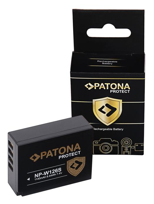 NP-W126S Patona Protect 2 kom + PATONA BLX-1 Battery Charger LCD Dual