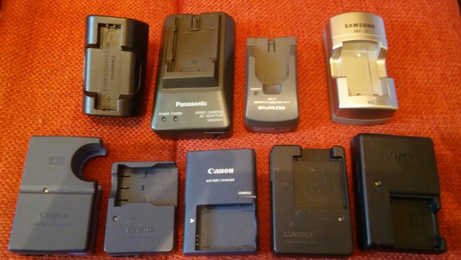Punjači za Sony Canon, Olimpus, Samsung, Casio, Panasonic  fotoaparate