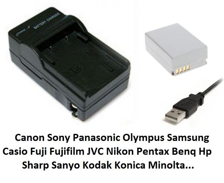 Canon Sony Panasonic Olympus Nikon Samsung punjač baterija USB kabel⭐️