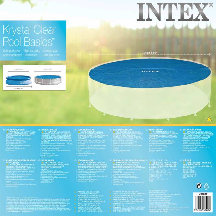 Intex solarna navlaka za bazen okrugla 366 cm 29022（91513）