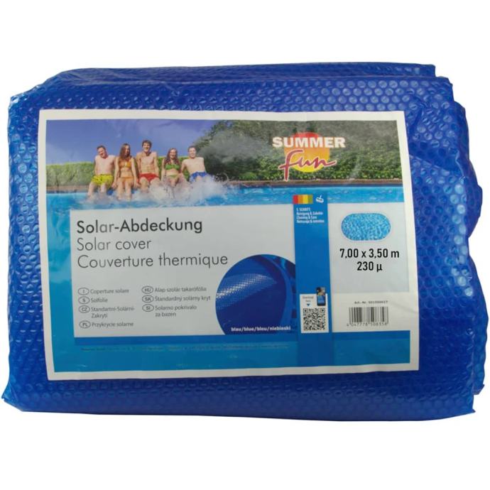 Summer Fun Solarni Pokriva Za Ljetni Bazen Ovalni 700x350 Cm PE Plavi
