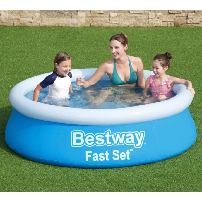 Bestway bazen na napuhavanje Fast Set okrugli 183 x 51 cm plavi - NOVO