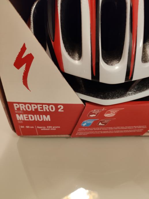 Specialized PROPERO 2 kaciga - crveno bijela