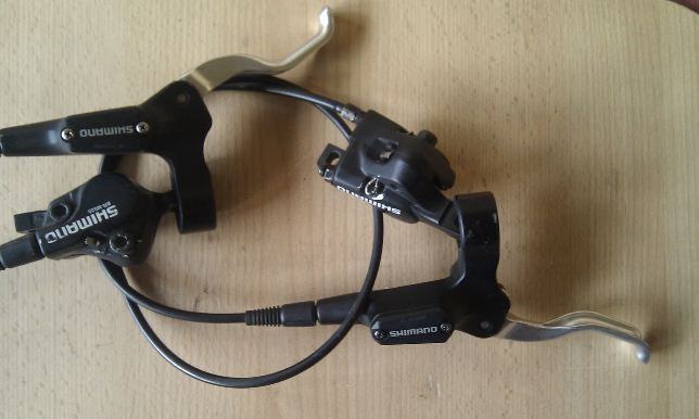 Freins à Disque Hydrauliques Shimano Deore BR-M525/BL-M485 - Paire Avant/arrière Avec Disques 160mm - Occasion