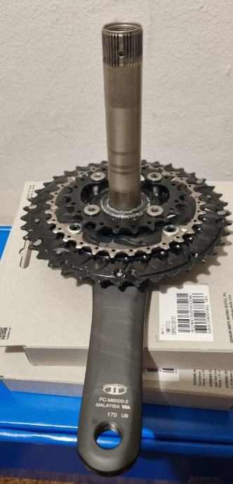 Shimano FC-M391 Triple Crankset 175mm Mountain Bike Black 44/32/22 - View #9