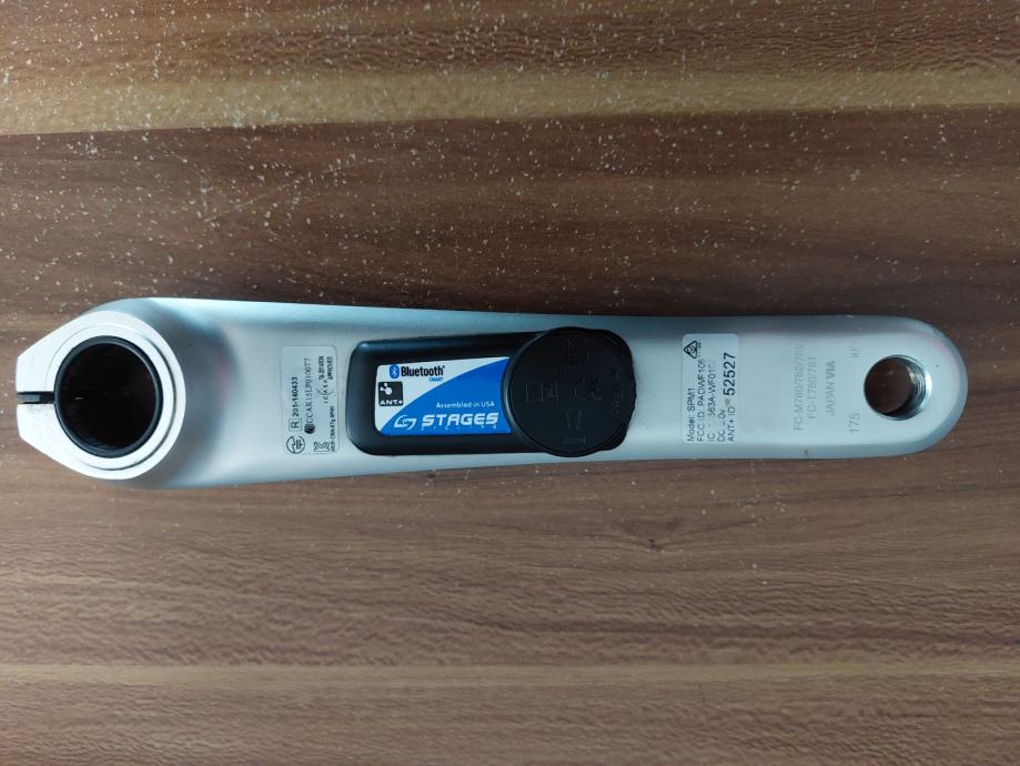 Stages power meter XT M785 175mm Silver