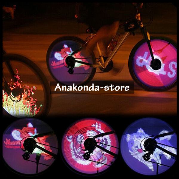 Bicikl 128 LED Spoke Programirano Sigirnosno Svjetlo za Kotač Bicikla