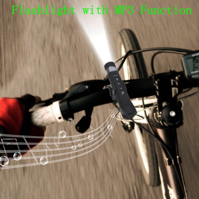 Lampa za bicikl,hands free pozivi, fm radio,mp3,punjač mobitela,5 u 1!