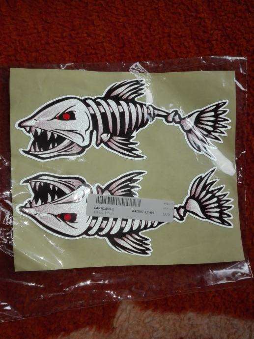 Sticker Fish Bones reflektirajuće
