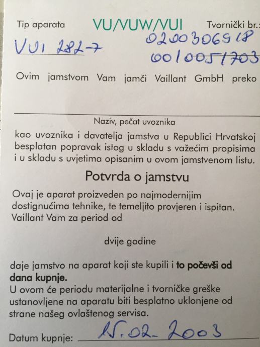 Vaillant Elektronika Za Plinski Bojler