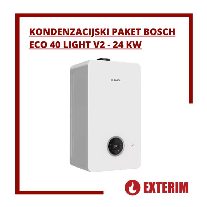 Kondenzacijski paket Bosch Eco 40 Light V2 - 24 kW