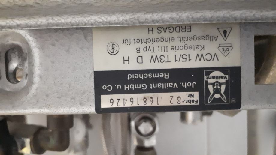 Vaillant Dijelovi Bojler Atmosferski VCW 15 1 T3W D H
