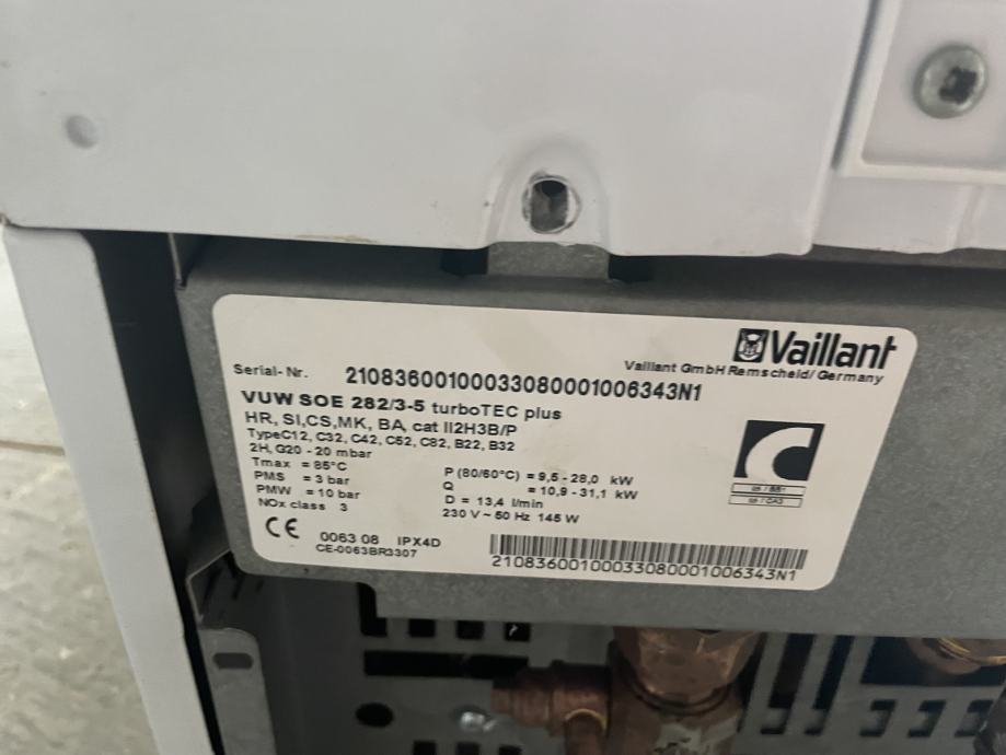 VAILLANT 130377 PANNEAU DE COMMANDE CARTE ÉLECTRONIQUE POUR CHAUDIÈRE TURBO MAG