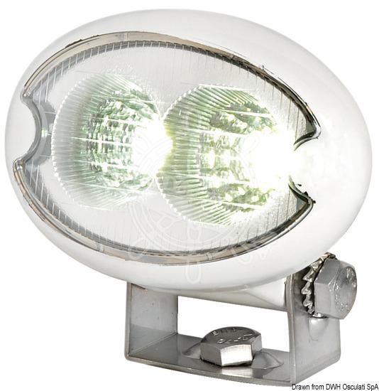 Reflektor LED za roll-bar okretljiv 2x3 W, 12/24V , 93x55x81 H mm
