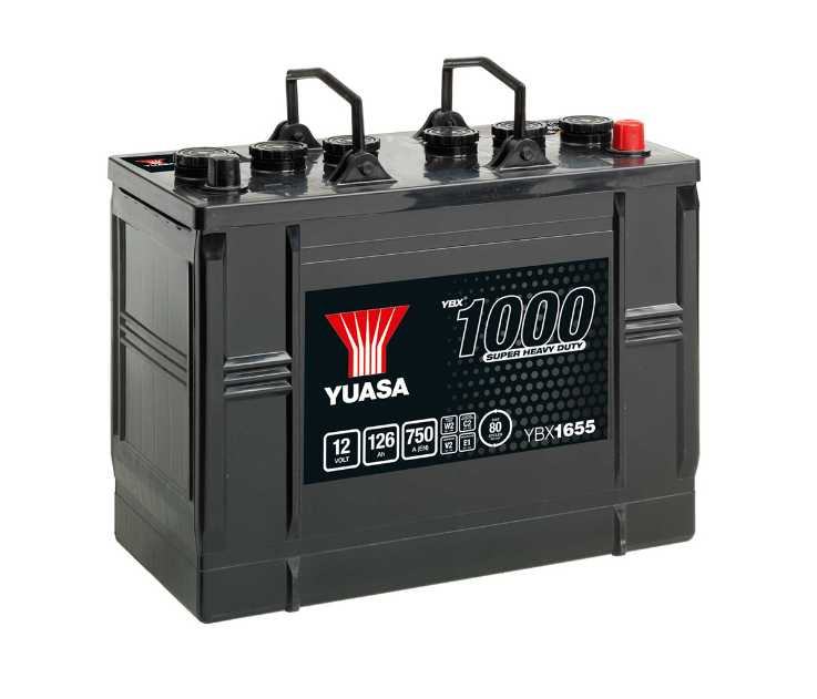 YUASA YBX1655-126; 12V 126Ah 750A Super Heavy Duty SMF Battery