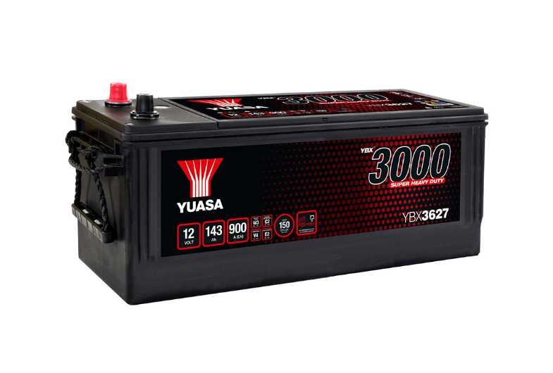 YUASA YBX3627-143; 12V 143Ah 900A Super Heavy Duty SMF Battery