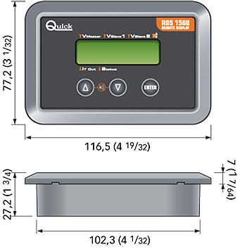 Daljinska kontrola punjenja RDS 1560 - LCD CAN za NRG QUICK