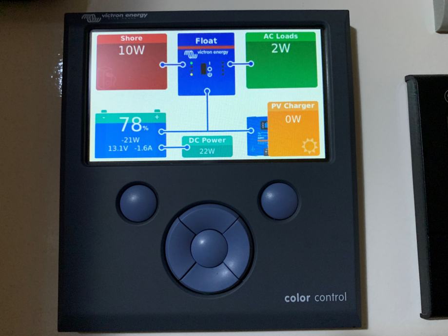 Victron Color Control GX originalnim pakiranjem,montažnim okvirom