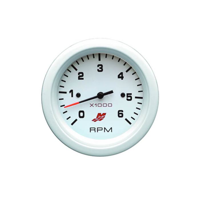 MERCRUISER TACHOMETER 06000 RPM, 85 mm, WHITE FACE 79895283A23