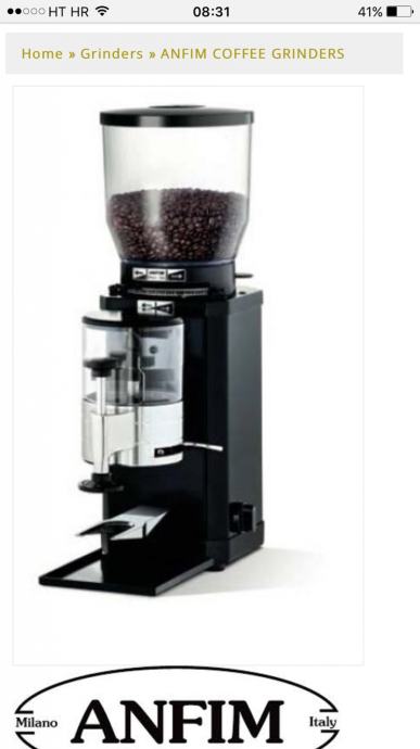 Mlinac za kavu PROFFESIONAL "ANFIM" 1500.00kn , zamjena