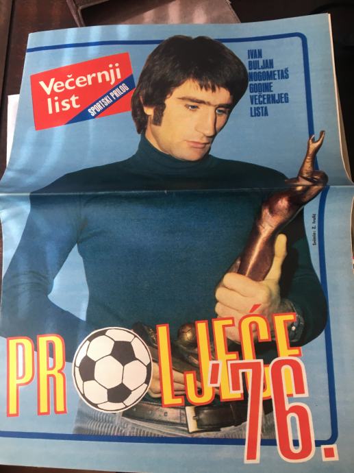 Ivan Buljan - Nogometas 1976. godine - sportski prilog Vecernjeg lista