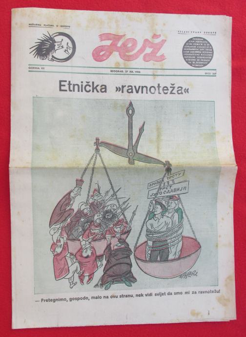 JEŽ - satirički časopis, humor, 1946.