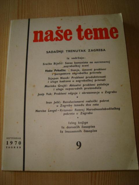 Naše Teme, 9,mjesec 1970.g. Zagreb