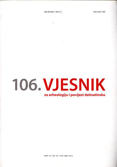 Vjesnik za arheologiju i povijest dalmatinsku (Sv.106, 2013.)