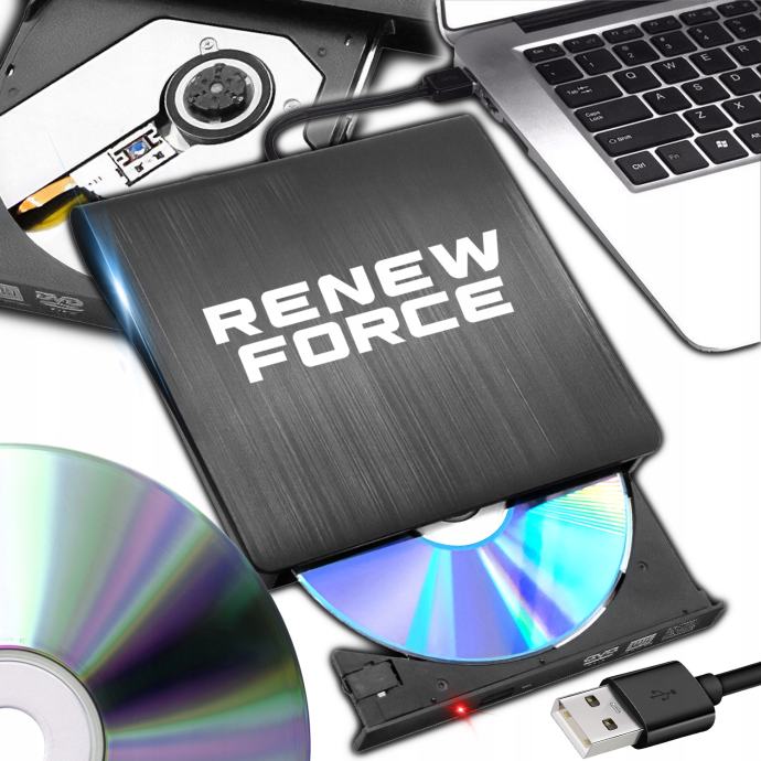 Prijenosni tanki vanjski disk CD i DVD snimač USB 3.0 24x