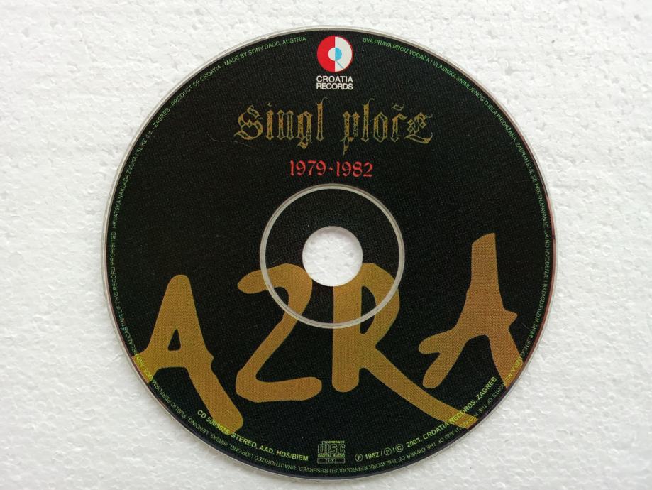 Azra - Singl ploče 1979-1982, CD bez omota, Croatia Records 2003.