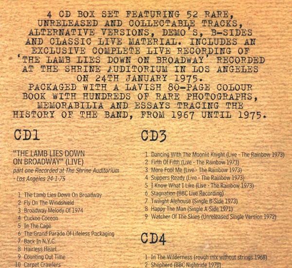 Genesis Archive 19671975 (4CD Box Set)