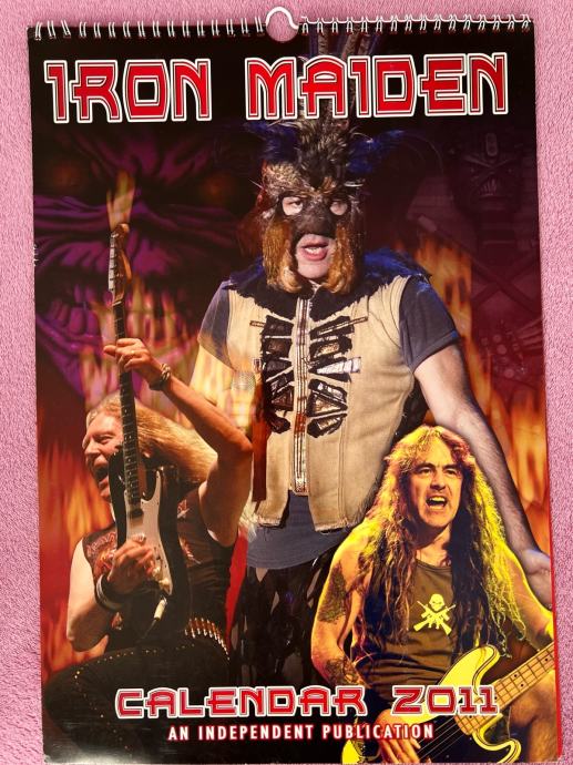 IRON MAIDEN METALLICA_KALENDARI + MEGADETH MOTLEY CRUE HAMMERFALL CD