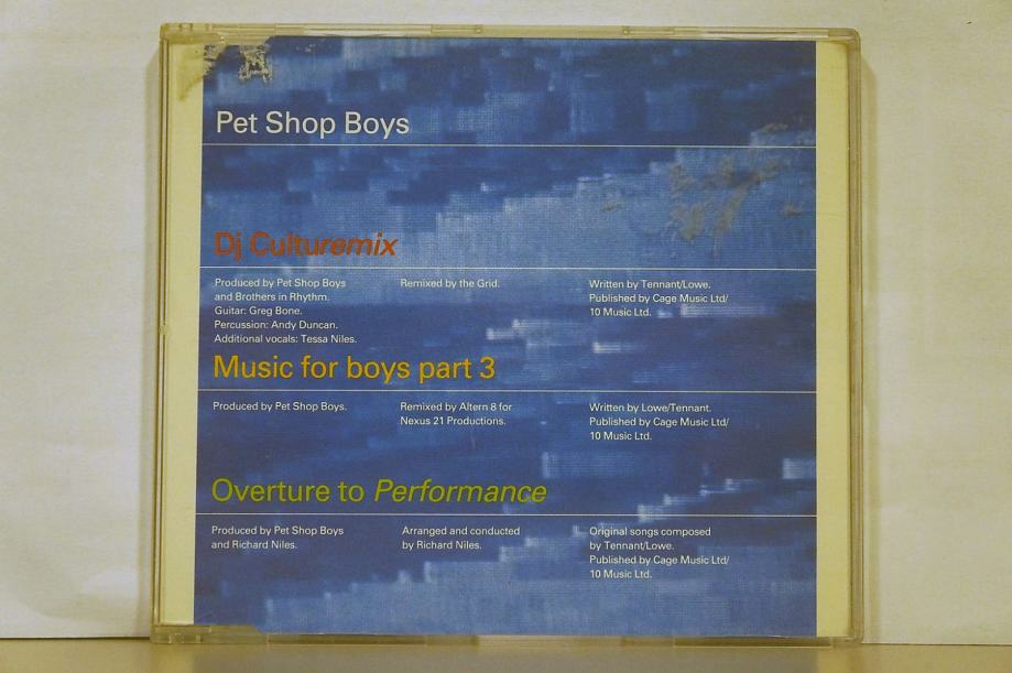 Pet Shop Boys - DJ Culture Remix (Maxi CD Single)