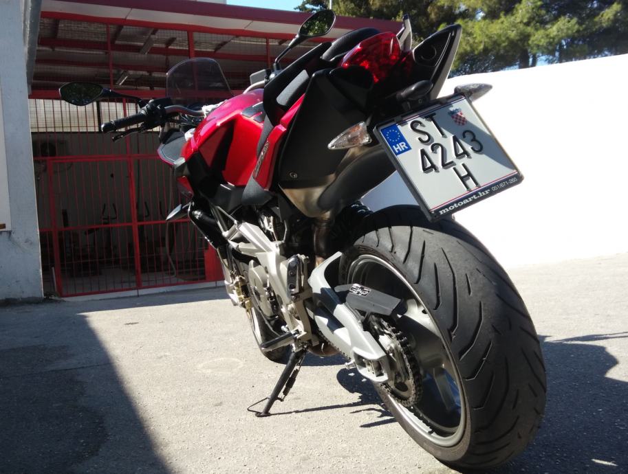 Leva Frizione E Freno Pieghevole Regolabile Per Aprilia Shiver 750/900 (2007-2021) - CNC Alluminio, 6 Posizioni (Rosso)