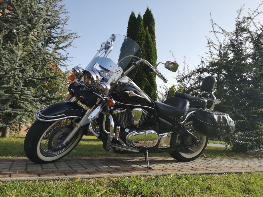 Topcase Mercedes 25L Für Kawasaki VN900 Classic ’06–’16 – Hartschalenkoffer Mit Rücklehne, Schwarz