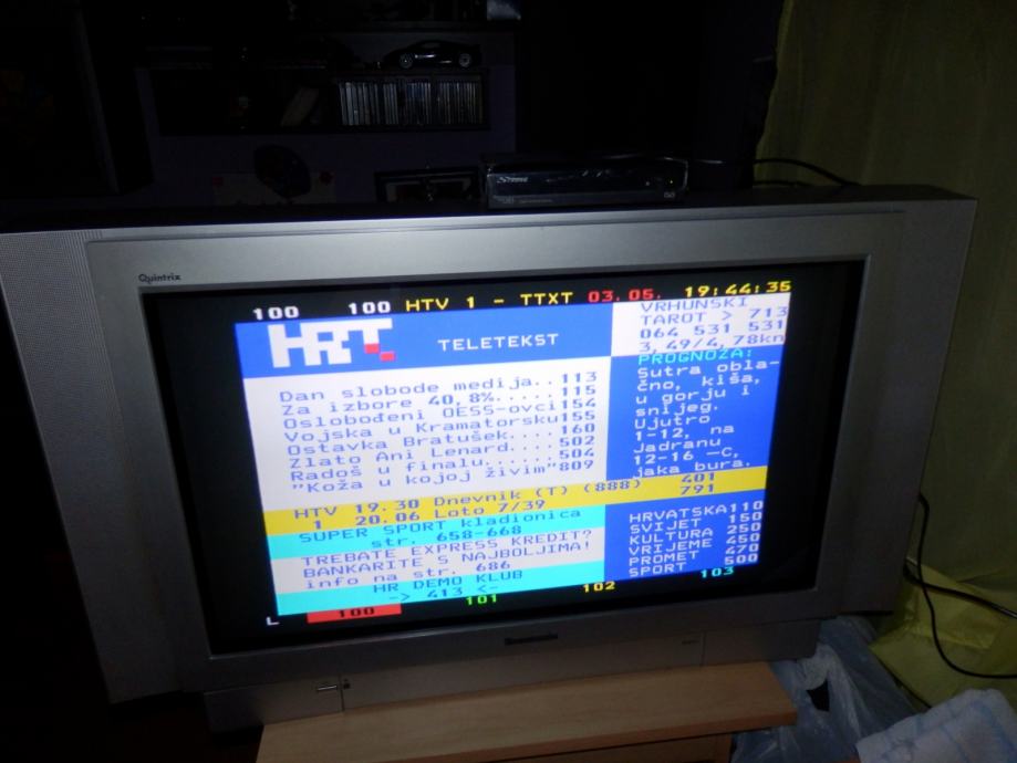 Panasonic QUINTRIX F, TX-32PS11D, Klasični CRT TV, 82 cm, 100Hz, 16:9