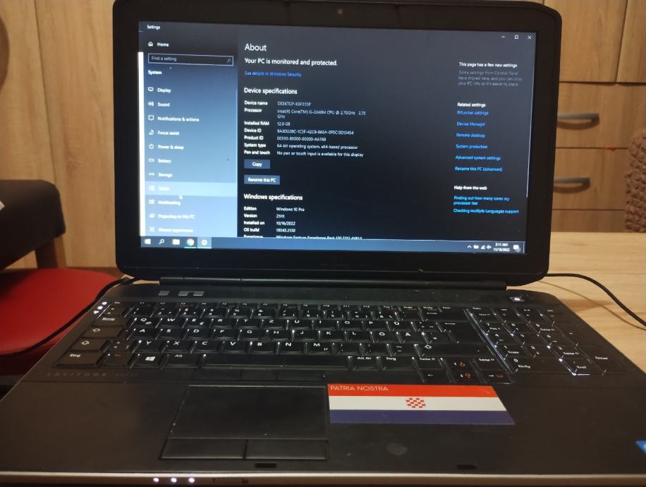 NEW OEM Dell latitude 5530 15.6 FHD Matte LCD W/ Rails 30 PIN - PXGVC 0PXGVC A