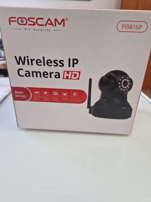 Nadzorna IP kamera FOSCAM FI9816P crna, video nadzor 720p WiFi snima