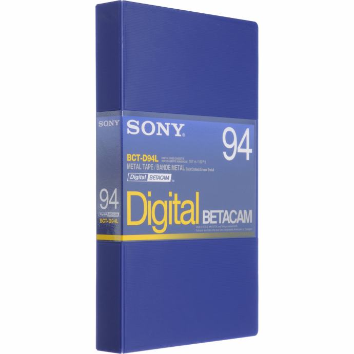 Sony Betacam SP, Sony MPEG IMX, Sony Digital BETACAM