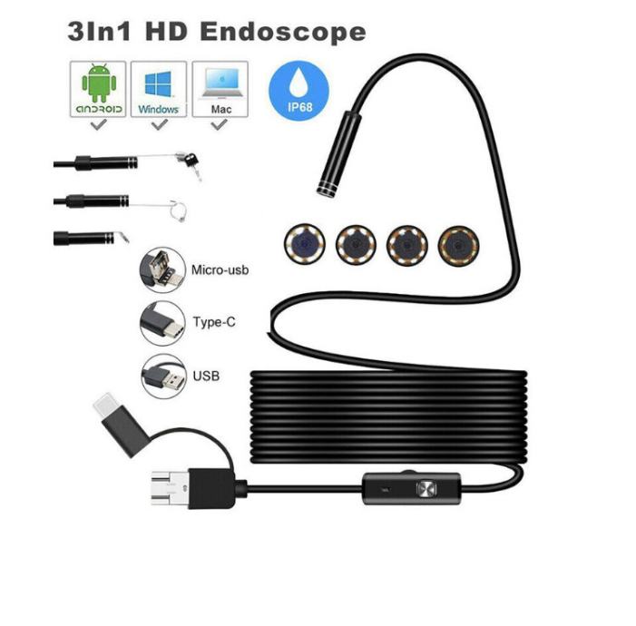 Endoskop Kamera - Android/PC/MAC - 8mm ,duljine 5m sa led svjetlom