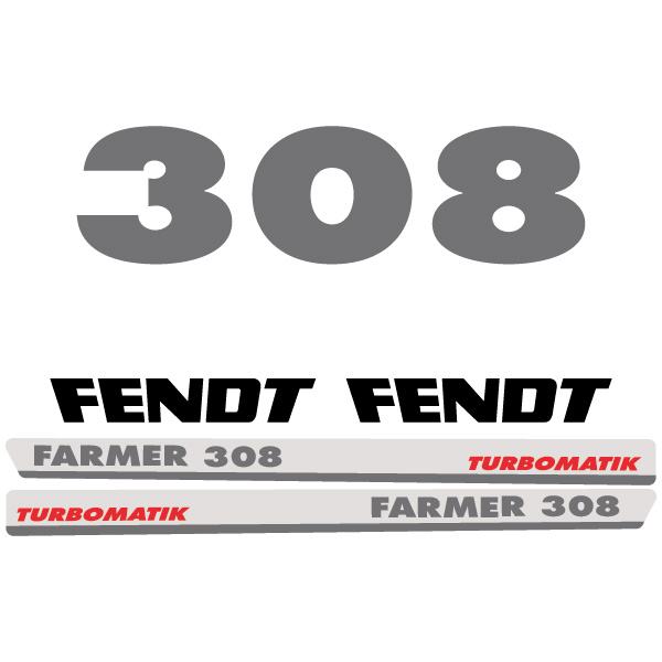 Zamjenske naljepnice za traktor Fendt Farmer 308 Turbomatik