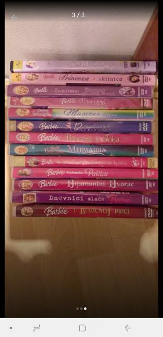Barbie crtići DVD originali 13 komada