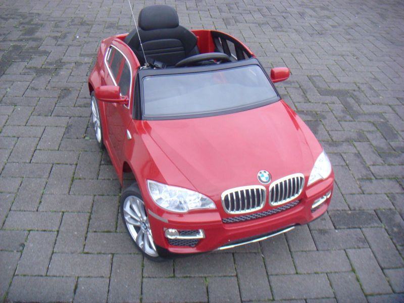 BMW X6 elektro dječji auto jeep akumulator baterije daljinski / crvena