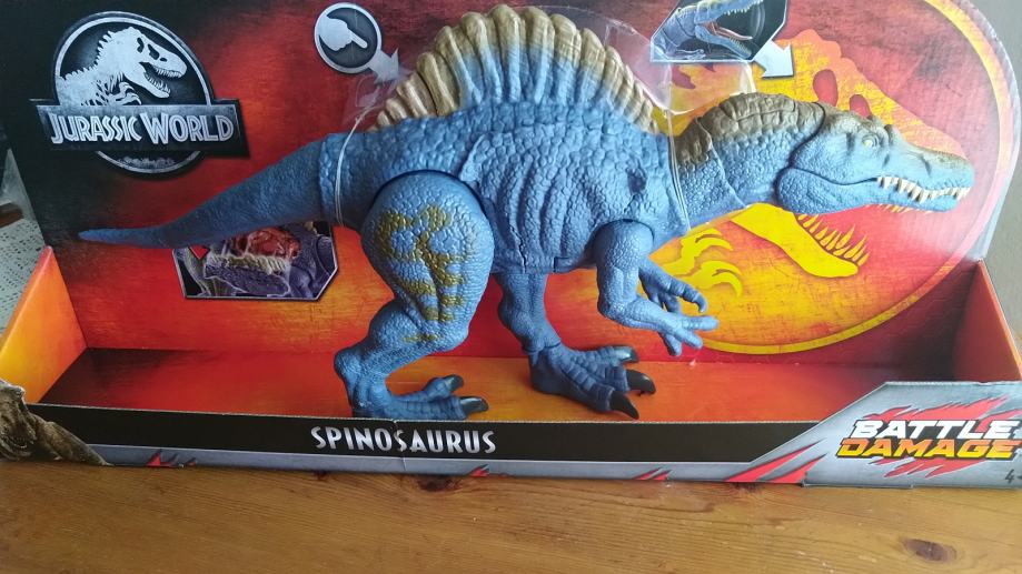 Jurassic World - Spinosaurus, battle damage,novo