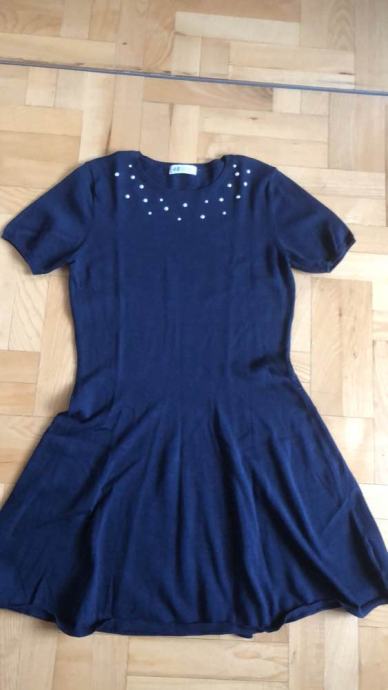 H&m haljina 170 14+ tamno plava